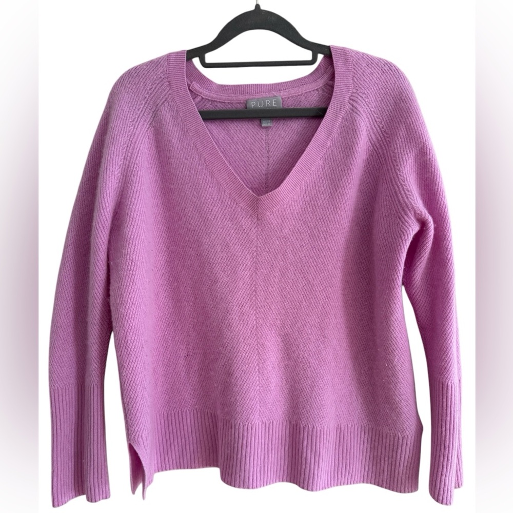 Pure Collection Cashmere V-Neck Sweater